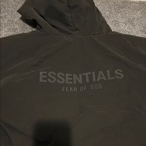 Fear of God ESSENTIALS Kid’s Black Hooded Jacket